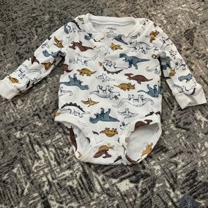 Carter’s dinosaur button onesie